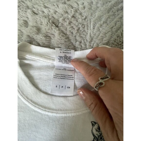 Gildan VBGrafx Girls Tshirt White with Skull, Sword Lime Green Letter Sz SP - Picture 3 of 9